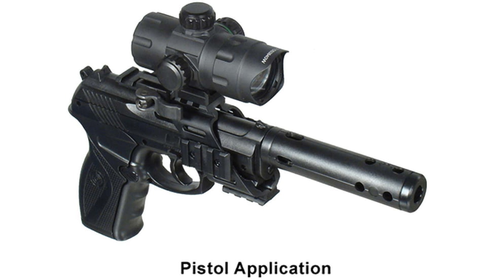 Leapers UTG 4.2in ITA Red/Green CQB Dot w/ QD Mount, Riser Adaptor, 4 MOA Dot Reticle, Black, SCP-DS3840W