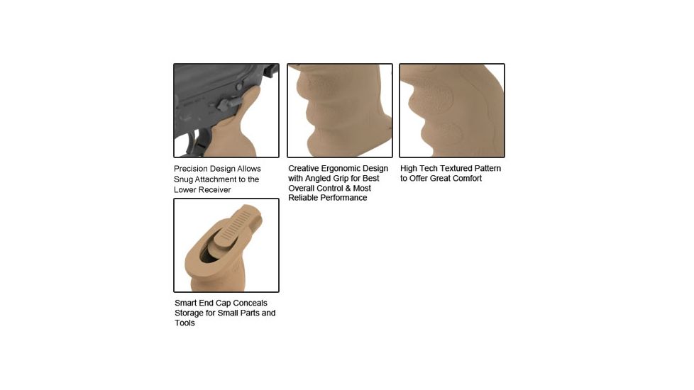 Leapers UTG Model 4/AR15 Combat Sniper Pistol Grip, Flat Dark Earth, _x000D_ RB-TPG172D, EDEMO1