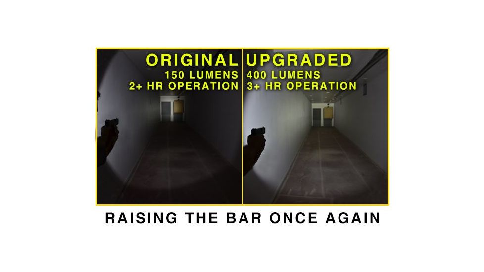 Leapers UTG 400 Lumen Compact LED Weapon Light,Black w/QD Lever Lock LT-ELP223Q-A, EDEMO1