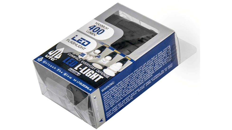 Leapers UTG 400 Lumen Everyday Defense LED L-light, Black, LT-EL223HL-A