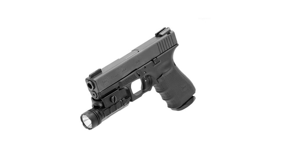 Leapers UTG Sub-compact LED Weapon Flashlight, 400 Lumens, Black, LT-ELP123R-A