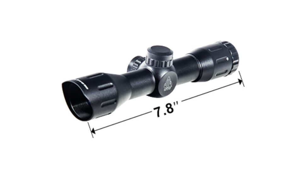 Leapers UTG 4X32 1in Compact CQB Rifle Scope, Mil-dot Reticle, Pre-Adj at 100Yds, _x000D_ SCP-U432M1