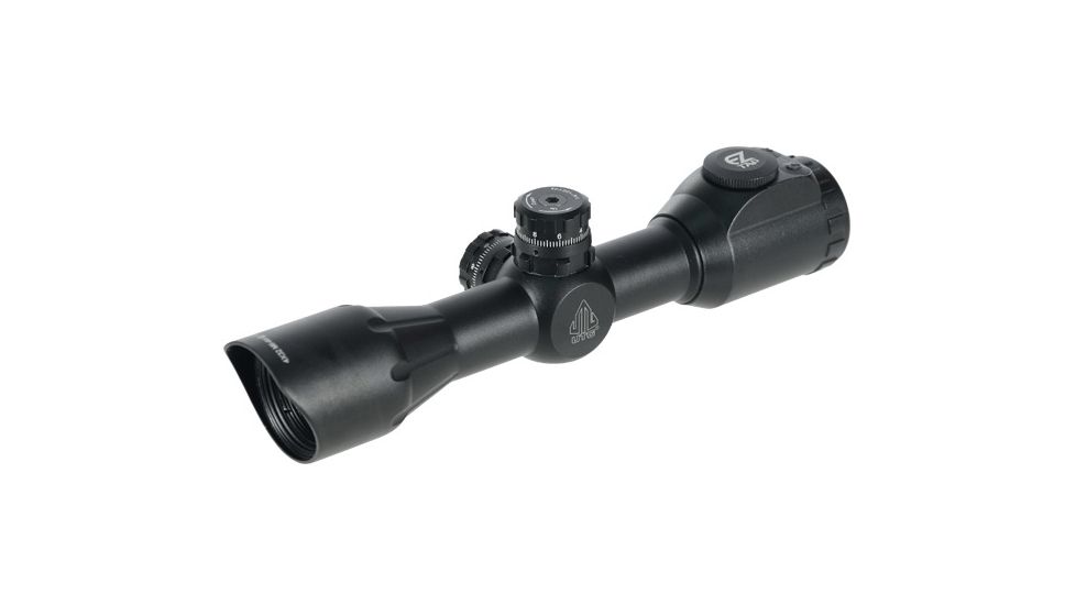 Leapers UTG 4X32 Compact CQB Bug Buster IE Scope w/Med. Picatinny Rings, Flip-open Covers, _x000D_ SCP-M432IEWQ