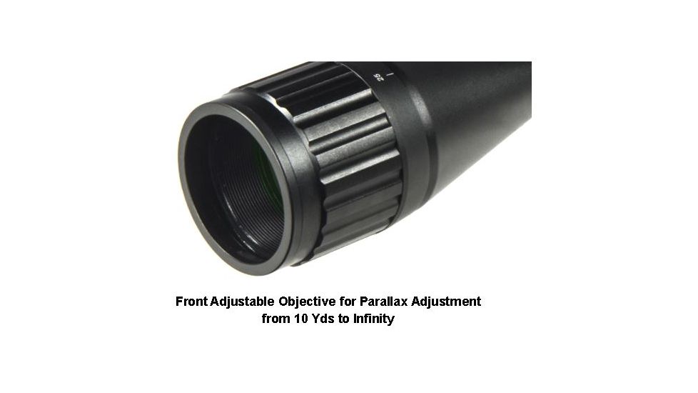 Leapers UTG 6-24x50mm 1in Hunter Rifle Scope, AO, 36-color Mil-dot, QD Rings, _x000D_ SCP-U6245AOIEW