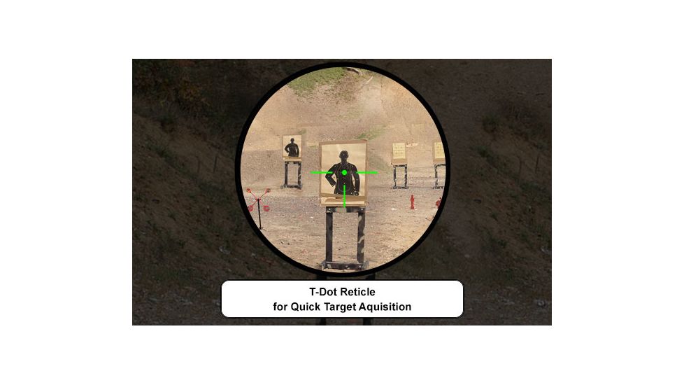 Leapers UTG 6.4 inch ITA Red/Green CQB T-Dot Sight with QD Mount Base, Black, SCP-DS3068TDQ, EDEMO1