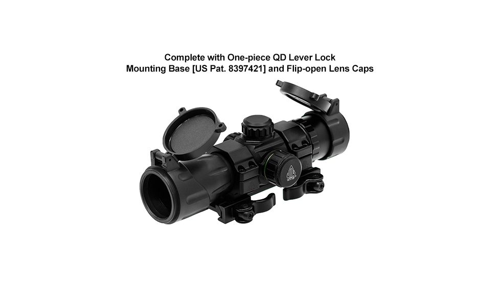 Leapers UTG 6.4 inch ITA Red/Green CQB T-Dot Sight with QD Mount Base, Black SCP-DS3068TDQ, EDEMO1