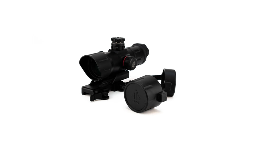 Leapers UTG 6in ITA Red/Green CQB T-dot Sight with Offset QD Mount, Black, SCP-TDTDQ