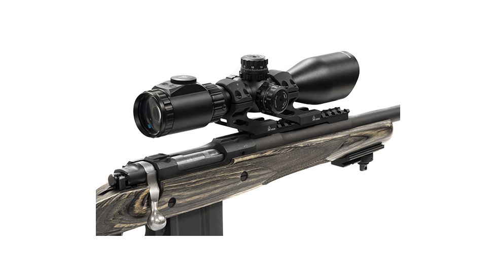 Leapers UTG Accu-Sync 30mm High Profile 37mm Offset Pic. Rings, Red Anodize AIR322SAR