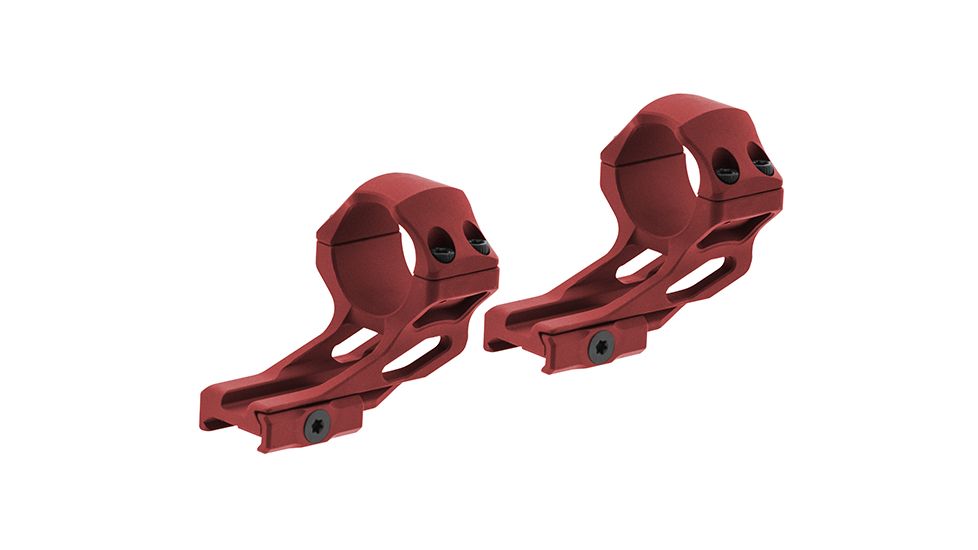 Leapers UTG Accu-Sync 30mm High Profile 37mm Offset Pic. Rings, Red Anodize AIR322SAR