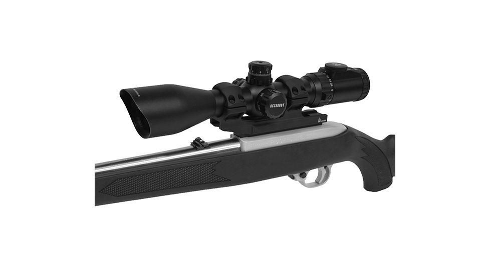 Leapers UTG Accu-Sync 30mm Medium Profile 50mm Offset Pic. Rings, Blue Anodize AIR31850AB