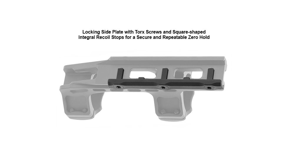 Leapers UTG ACCU-SYNC 34mm High Profile 50mm Offset Picatinny Rings, Black, AIR42250