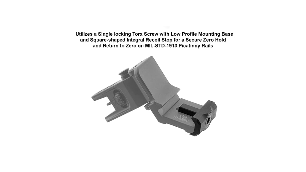 Leapers UTG ACCU-SYNC Offset Deployable Front Sight, Black, MT-745