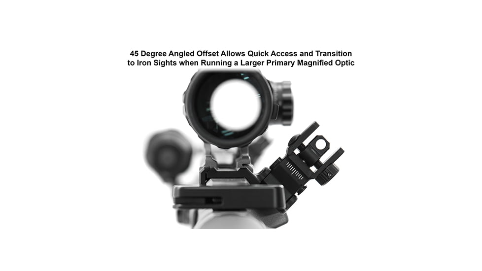 Leapers UTG ACCU-SYNC Offset Deployable Rear Sight, Black, MT-945