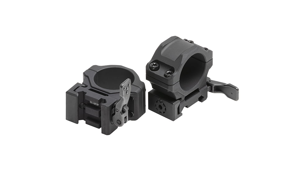 Leapers UTG ACCU-SYNC QR Scope Rings, 1in, Low Profile, Picatinny, Black, AQR110