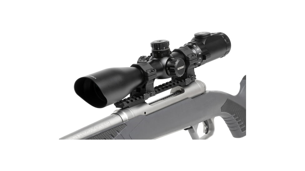 Leapers UTG ACCU-SYNC QR Scope Rings, 30mm, Medium Profile, Picatinny, Black, AQR315