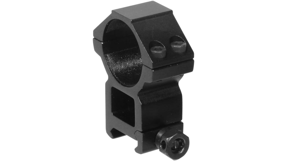 Leapers UTG ACCUSHOT 30mm/2PCs High Profile Picatinny/Weaver Rings, Black, RGWM-30H4