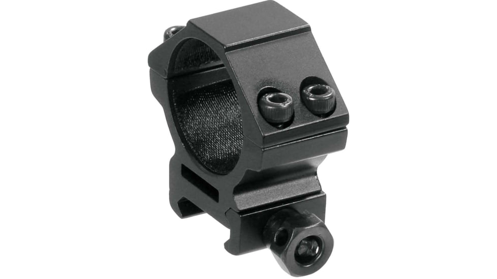 Leapers UTG ACCUSHOT 30mm/2PCs Low Profile Picatinny/Weaver Rings, Black, RGWM-30L4