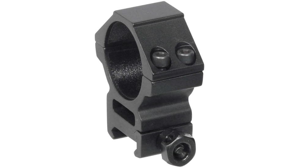 Leapers UTG ACCUSHOT 30mm/2PCs Medium Profile Picatinny/Weaver Rings, Black, RGWM-30M4