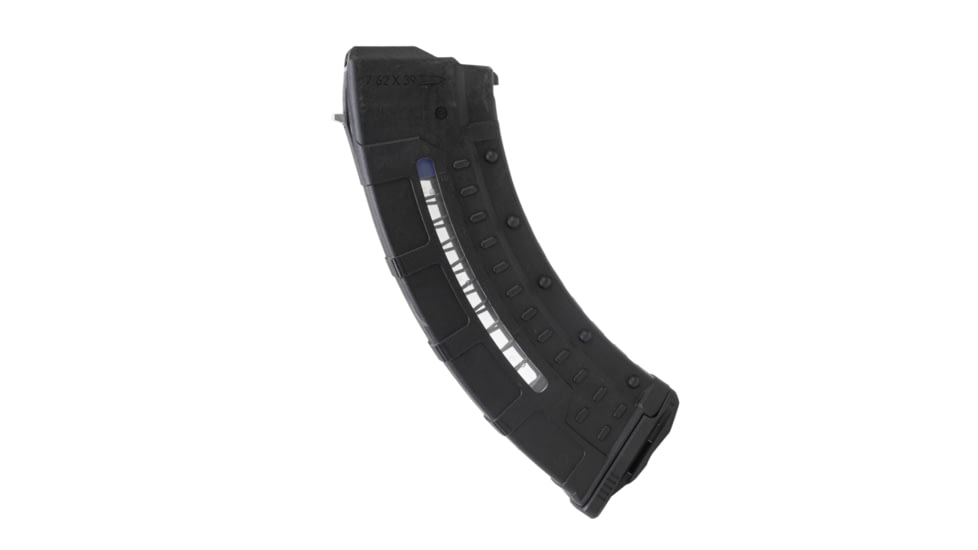 Leapers UTG AK/AKM Windowed Polymer Magazine, 7.62X39mm, 30 Round, Black, RBT-AKM30-30RD