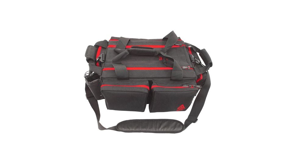 Leapers UTG All-in-1 Range Bag,Black/Crimson,8x23x16in PVC-P768BC