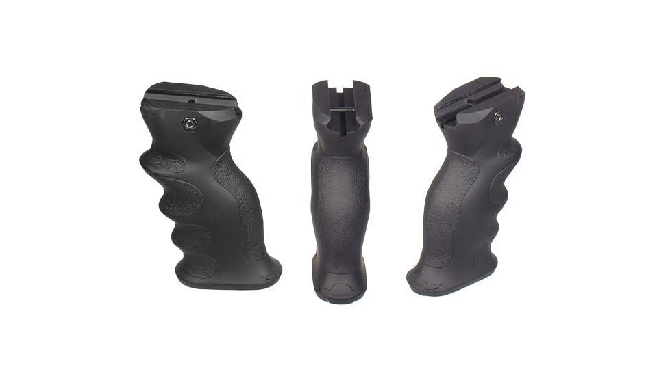 Leapers UTG Ambidextrous Combat Foregrip, Symmetric Contour, Black, RB-FGRP172B