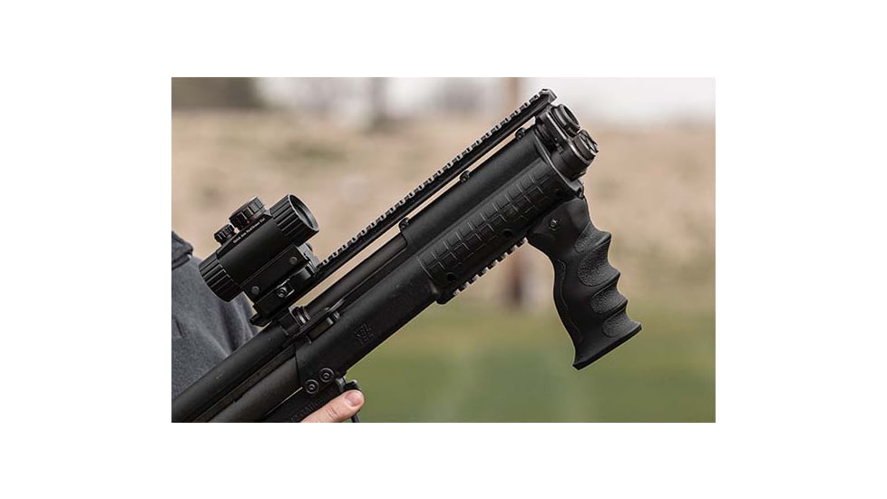 Leapers UTG Ambidextrous Combat Foregrip, Symmetric Contour, Black, RB-FGRP172B