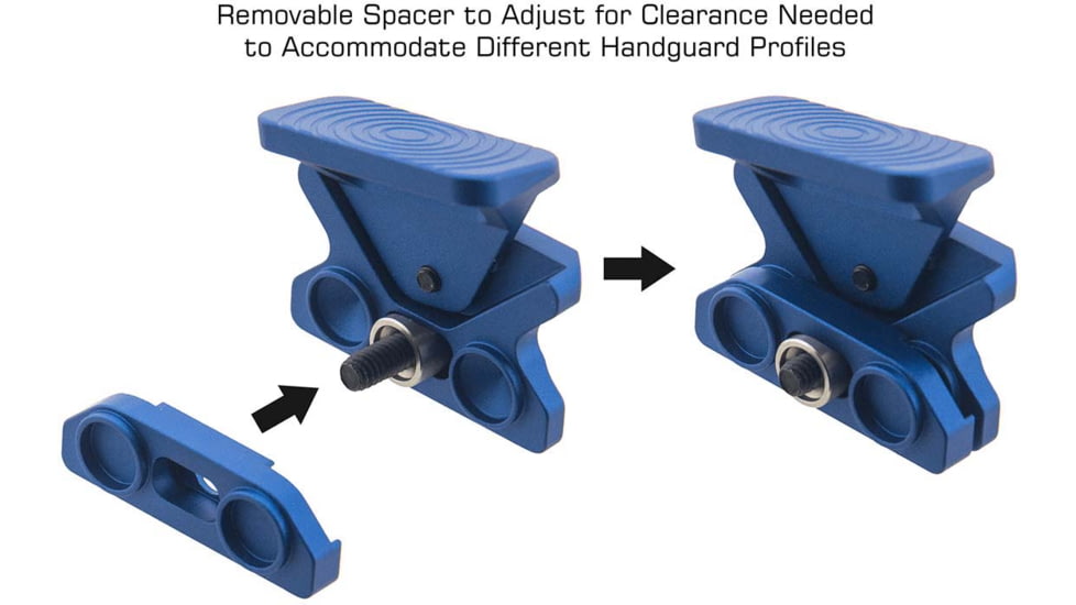 Leapers UTG Angled Index Mount, Keymod, Matte Blue, TL-TRK01B