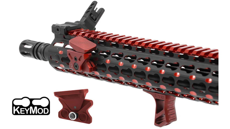 Leapers UTG Angled Index Mount, Keymod, Matte Red, TL-TRK01R