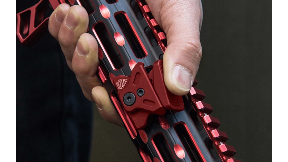 Leapers UTG Angled Index Mount, M-LOK, Matte Red, TL-TRM01R