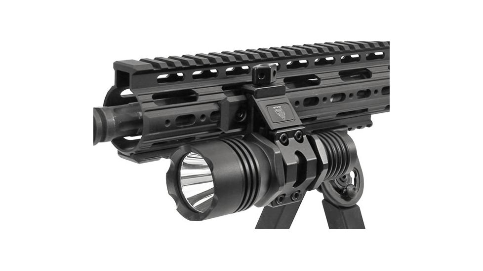 UTG Pro Tactical Angled Offset Ring Mount, Black, RG-FL138