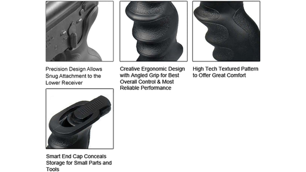 Leapers UTG AR15 Combat Sniper Pistol Grip, Black, RB-TPG172B