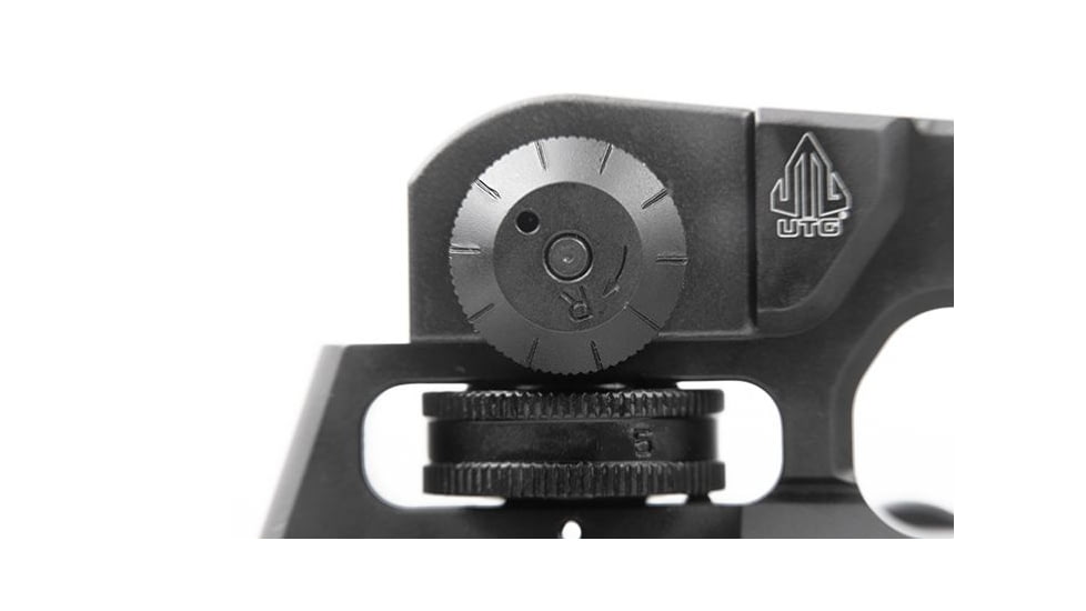 Leapers UTG AR15 Enhanced Carry Handle Rear Sight, Picatinny, Black, MT-950X
