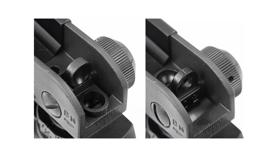 Leapers UTG AR15 Enhanced Carry Handle Rear Sight, Picatinny, Black, MT-950X
