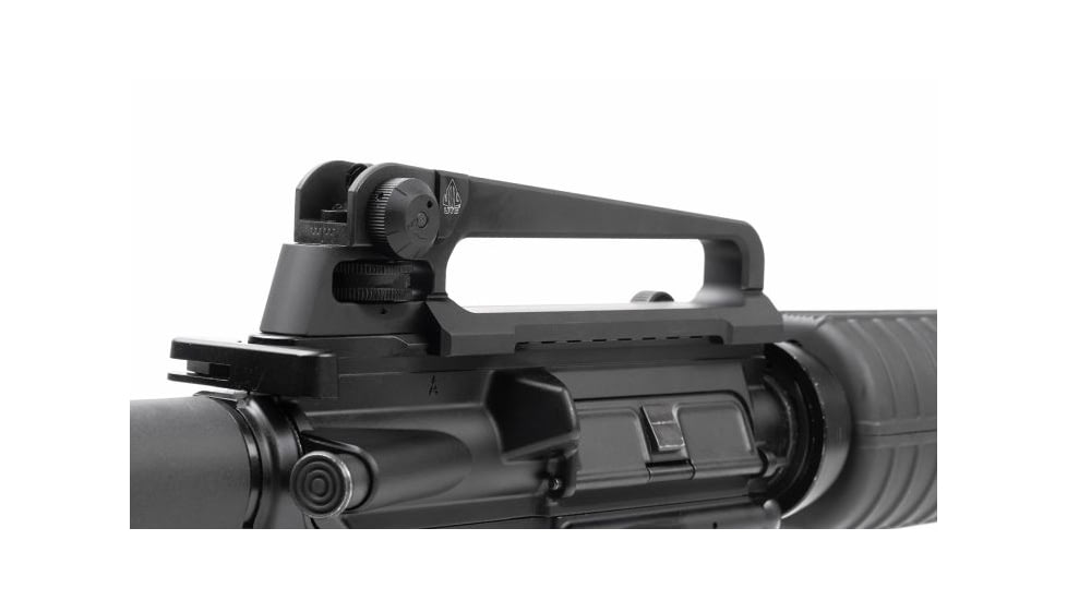 Leapers UTG AR15 Enhanced Carry Handle Rear Sight, Picatinny, Black, MT-950X