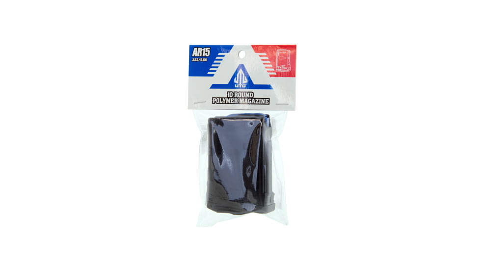 Leapers UTG AR15 Polymer Magazine, .223/5.56, 10 Round, Black, RBT-AM10