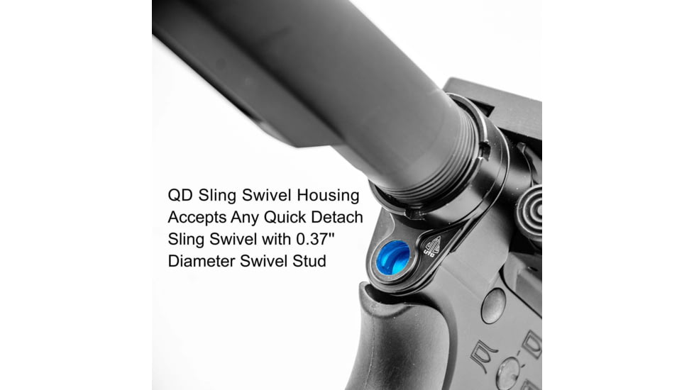 Leapers UTG AR15 Quick Detach Receiver End Plate, Matte Black Steel, TL-T6TD03