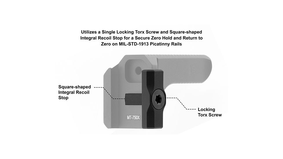 Leapers UTG Top Mounted Deployable Front Sight, Black, MT-750X