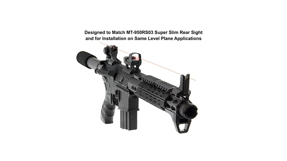 Leapers UTG Top Mounted Deployable Front Sight, Black, MT-754X