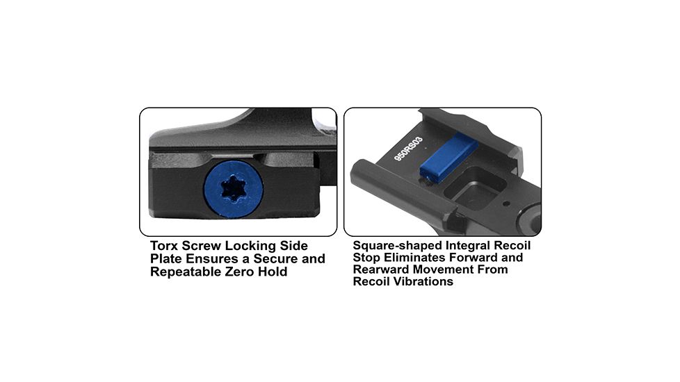 Leapers UTG AR15 Super Slim Fixed Rear Sight, Picatinny, Black, MT-950RS03