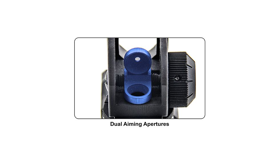 Leapers UTG AR15 Super Slim Fixed Rear Sight, Picatinny, Black, MT-950RS03