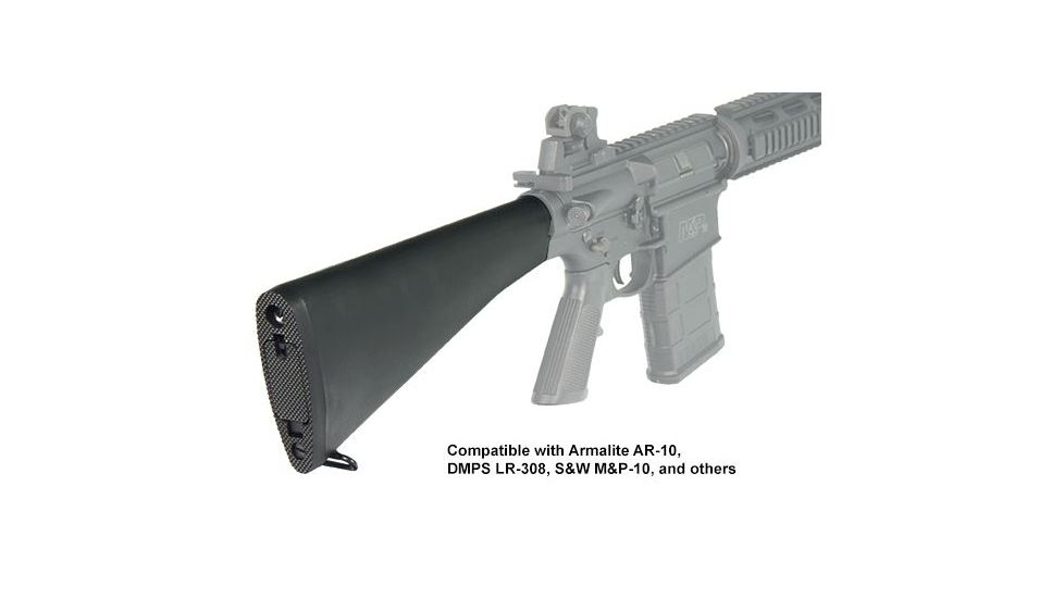 Leapers UTG AR308 A2 Style Fixed Buttstock Complete Assembly, Black, _x000D_ RB-T308FB