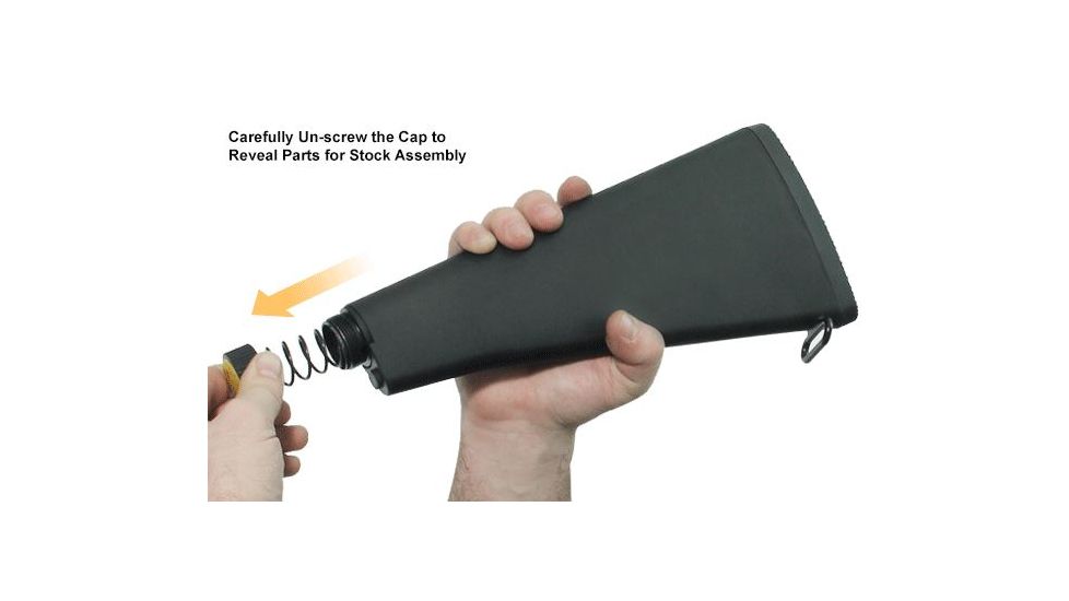 Leapers UTG AR308 A2 Style Fixed Buttstock Complete Assembly, Black, _x000D_ RB-T308FB