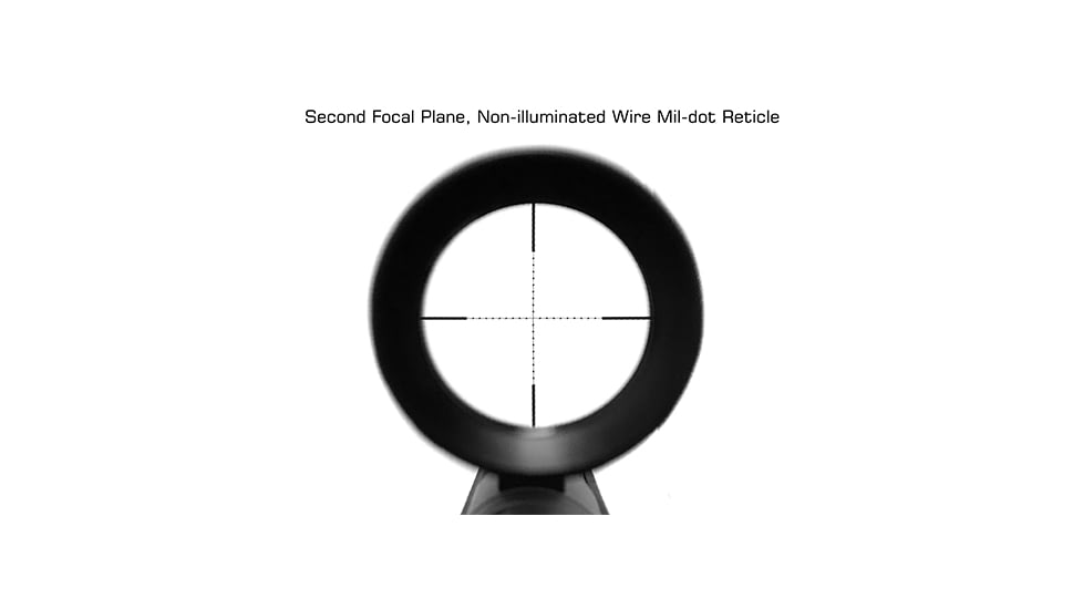 Leapers UTG Classic 3-12X44mm Rifle Scope, Tube 30mm, SFP, Mil-dot, Black, SCP3-3124EAOW