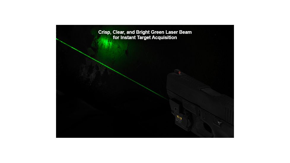 Leapers UTG Compact Ambidextrous Green Laser, Integral Mount, Black, SCP-LS279S