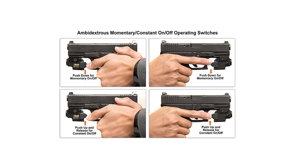 Leapers UTG Compact Ambidextrous Green Laser, Integral Mount, Black, SCP-LS279S