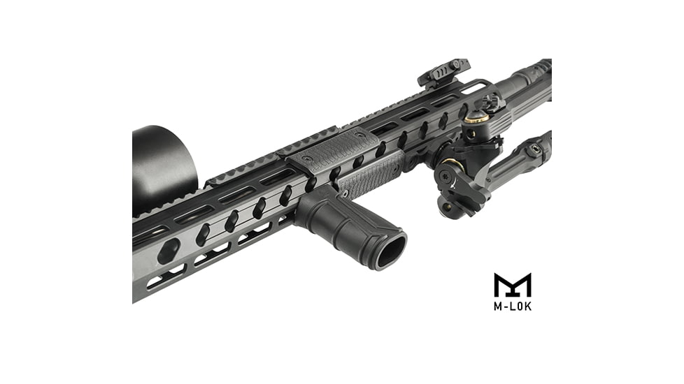 Leapers UTG Compact Foregrip, M-LOK, Polymer, Black, RB-FGM01