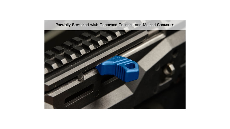 Leapers UTG CZ Scorpion Evo 3 Charging Handle, Blue, TLT-CSCH01B