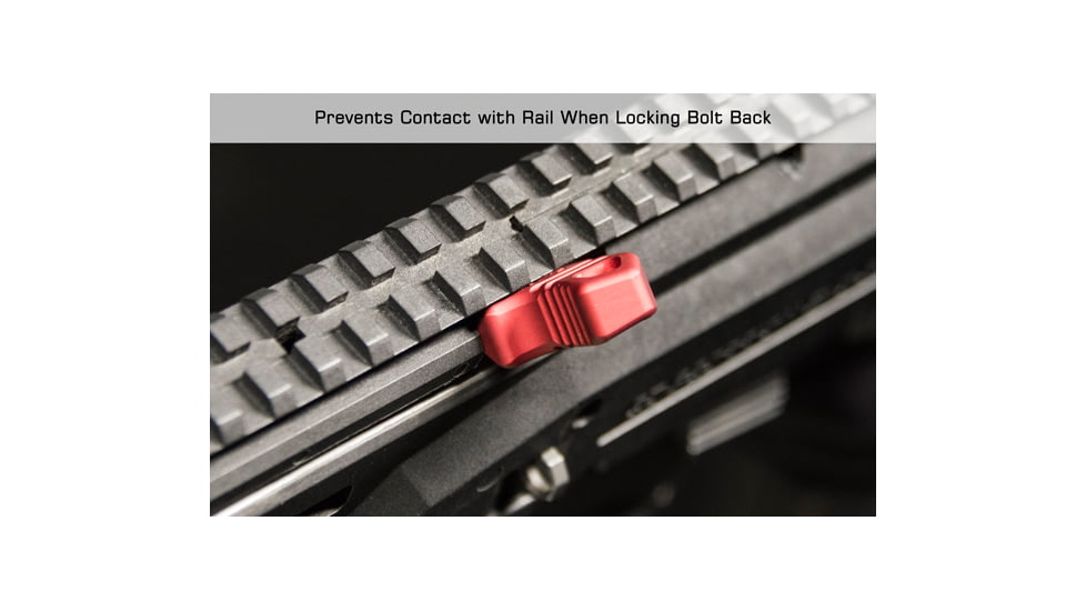 Leapers UTG CZ Scorpion Evo 3 Charging Handle, Red, TLT-CSCH01R