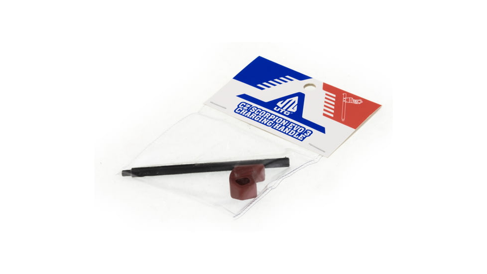 Leapers UTG CZ Scorpion Evo 3 Charging Handle, Red, TLT-CSCH01R