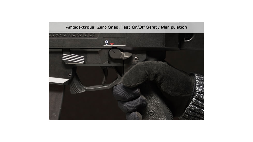 Leapers UTG CZ Scorpion Evo 3 Safety Selectors, Black, TLT-CSSLT01